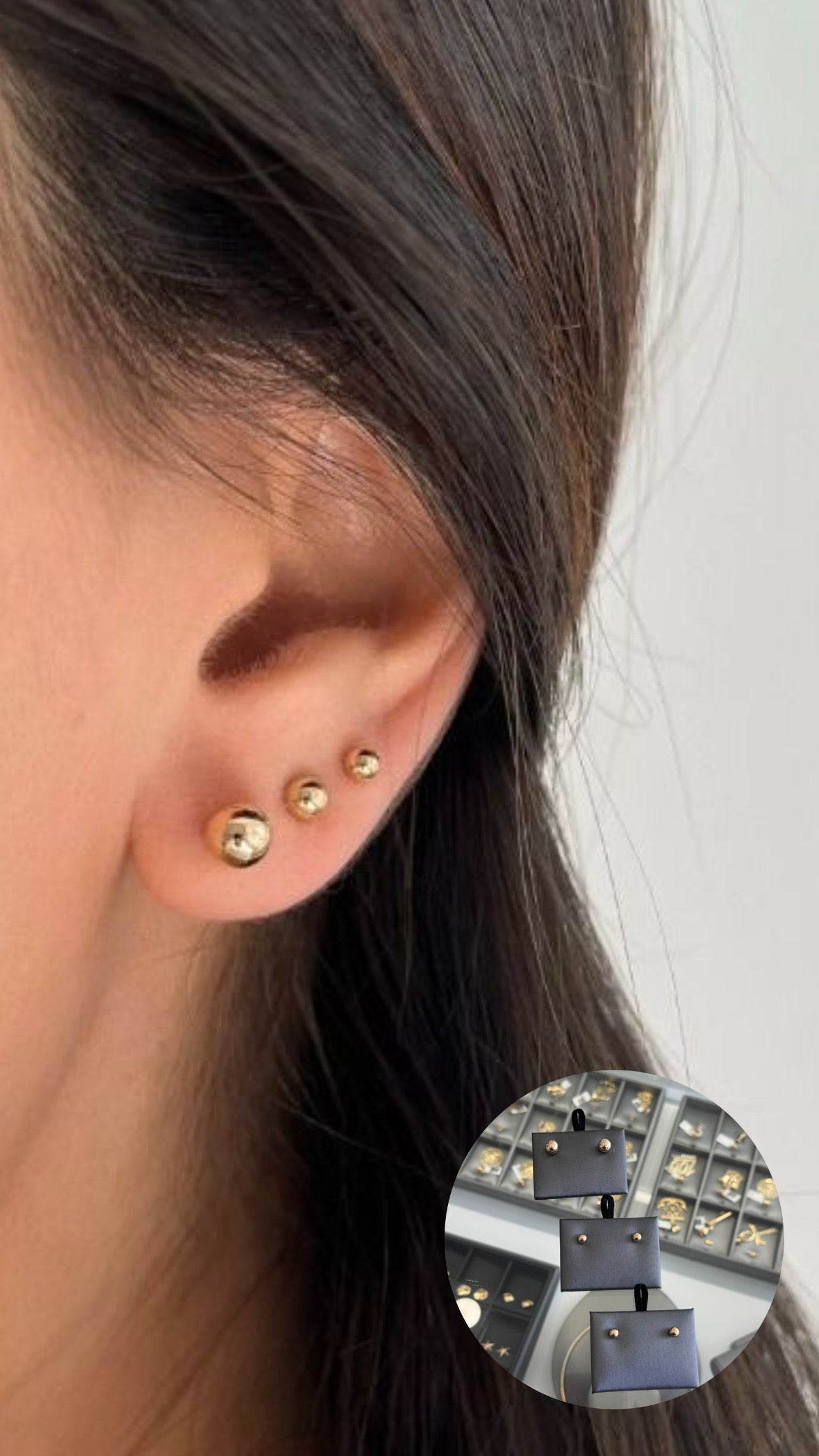 Set Of Three Earrings 10k