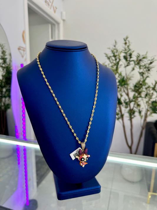 GG Chain and Animated 10k Pendant