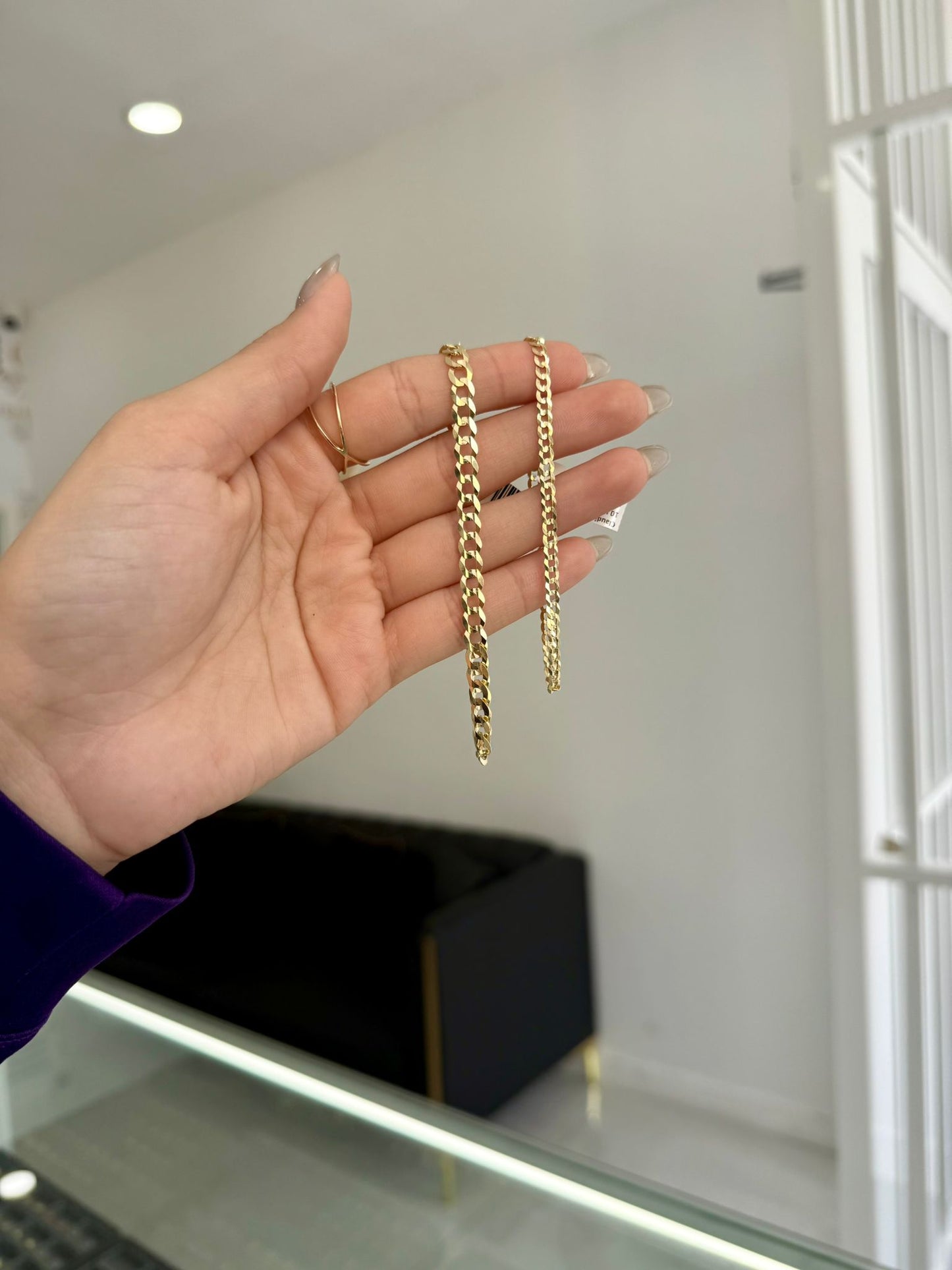 10k Hammered Bracelets