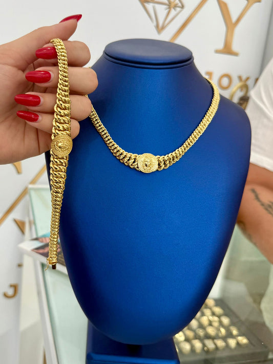 14k princess choker and 10k princess bracelet