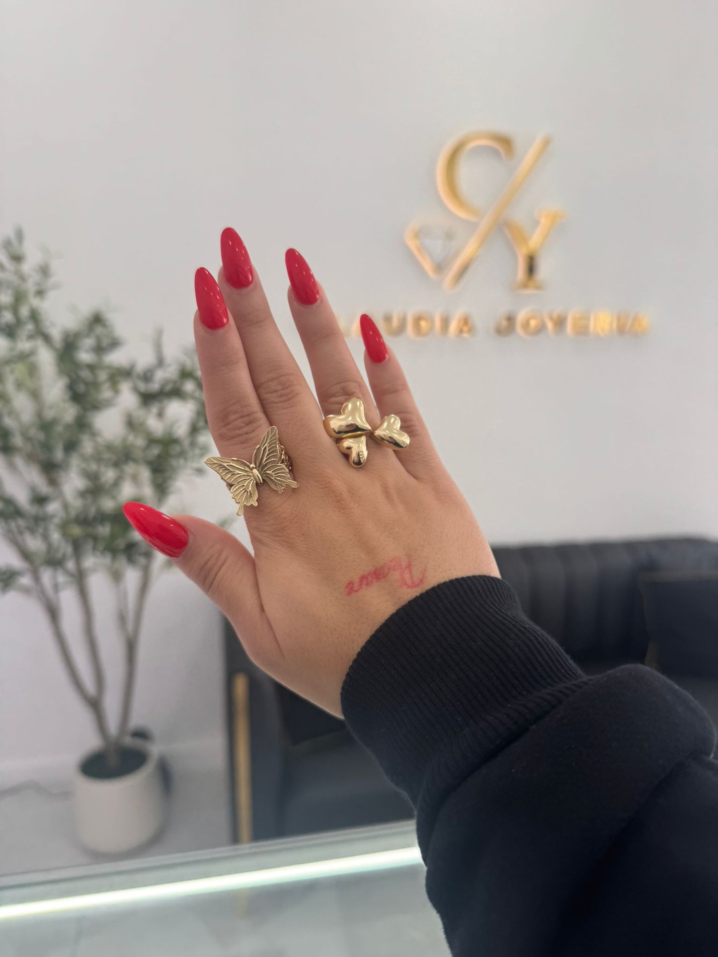 10k and 14k engagement ring combo