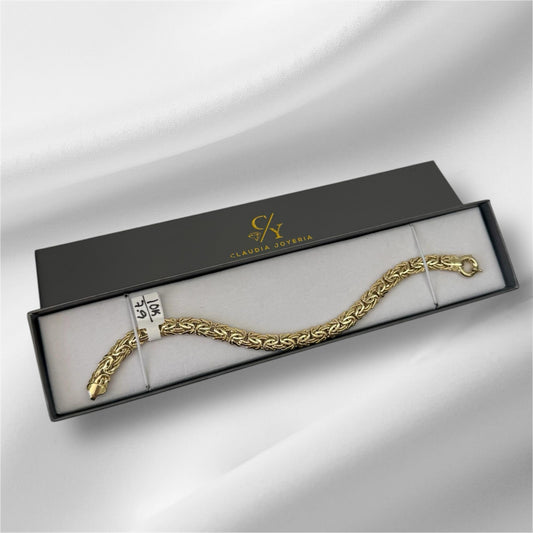 10k gold Byzantine-style bracelet