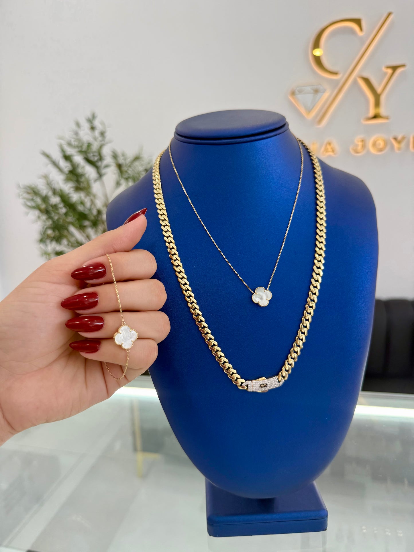 Monaco Chain 10K Set 14K