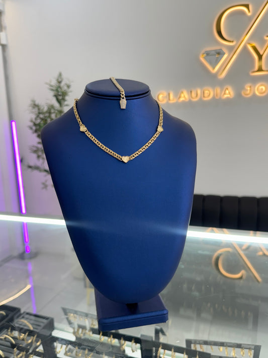 10k Choker And Bracelet