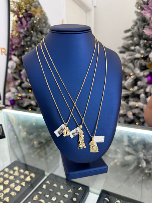 Sets Franco Chains + Pendants 10k