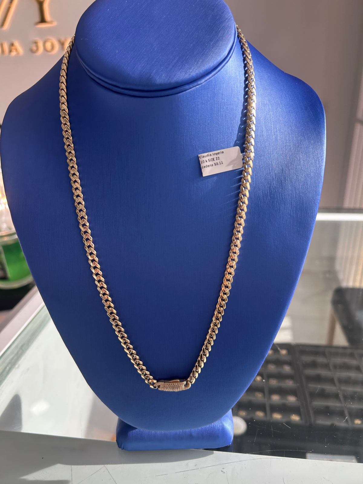 10k Monaco Chain and Name Pendant
