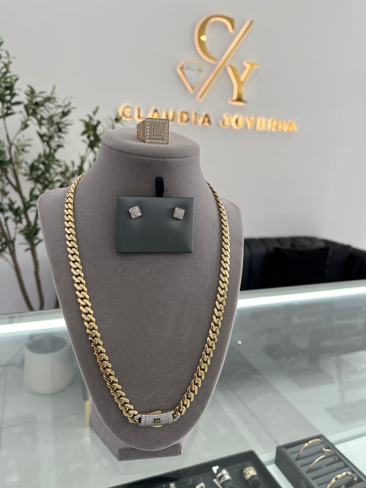 Monaco Chain, Ring and 10k earrings