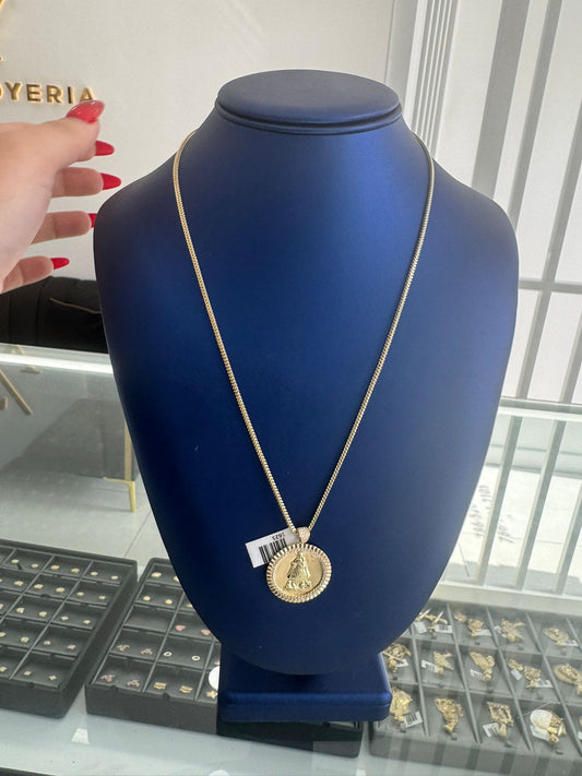 Franco chain with 10k pendant